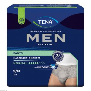 TENA MEN Act.Fit Inkontinenz Pants norm.S/M grau