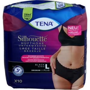 TENA SILHOUETTE Plus L black Inkontinenz Pants