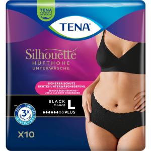 TENA SILHOUETTE Plus L black Inkontinenz Pants