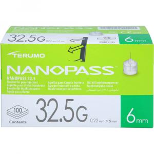 TERUMO NANOPASS 32,5 Pen Kanüle 0,22x6 mm