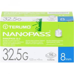 TERUMO NANOPASS 32,5 Pen Kanüle 0,22x8 mm