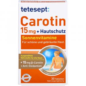 TETESEPT Carotin 15 mg+Hautschutz Filmtabletten