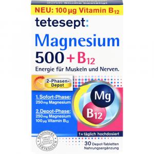 TETESEPT Magnesium 500+B12 Depot Tabletten