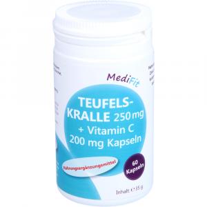 TEUFELSKRALLE 250 mg+Vitamin C 200 mg Kapseln