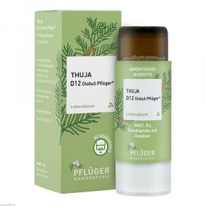 THUJA D 12 Globuli Pflüger Globulispender