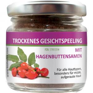 TROCKENES Gesichtspeeling m.Hagebuttensamen Pulver