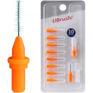 UBRUSH Interdentalb.NF konisch 0,8 mm orange