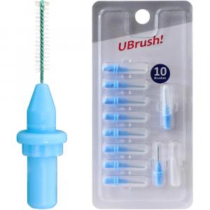 UBRUSH Interdentalb.NF zylindrisch 0,5 mm blau