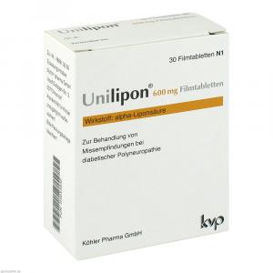 UNILIPON 600 mg Filmtabletten