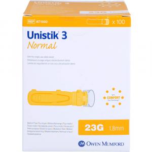 UNISTIK 3 Normal 1,8 mm Eindr.Tiefe Stechhilfe