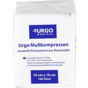 URGO MULLKOMPRESSEN 10x10 cm unsteril