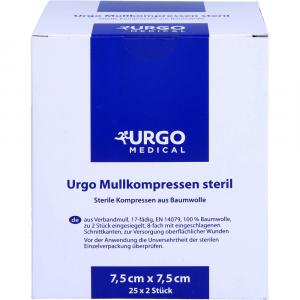 URGO MULLKOMPRESSEN 7,5x7,5 cm steril