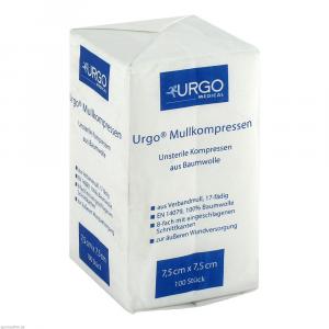 URGO MULLKOMPRESSEN 7,5x7,5 cm unsteril