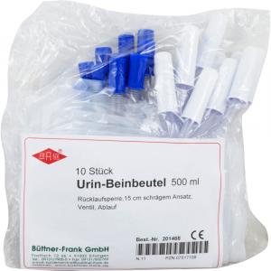 URIN BEINBEUTEL 500 ml Rückl.Sp.m.Abl.schräg