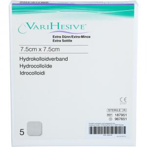 VARIHESIVE extra dünn 7,5x7,5 cm HKV hydroaktiv