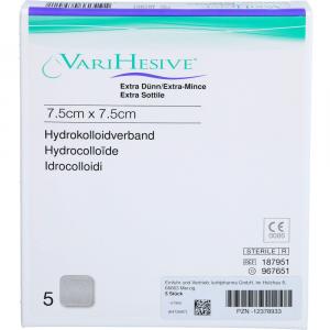 VARIHESIVE extra dünn 7,5x7,5 cm HKV hydroaktiv