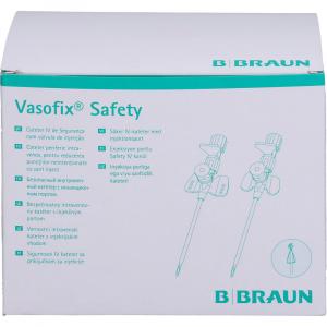 VASOFIX Safety Kanüle 20 G 1,1x33 mm PUR rosa