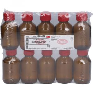 VERALFLASCHE braun 100 ml m.Gießring u.Verschl.