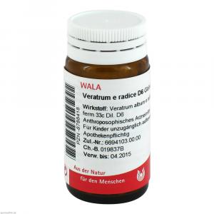 VERATRUM E radice D 6 Globuli