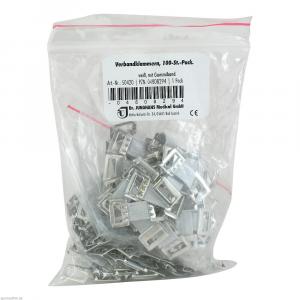 VERBANDKLAMMERN m.Gummiband weiß 50420