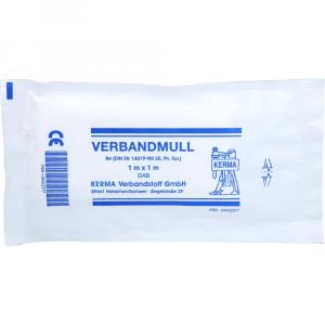 VERBANDMULL 1x1 m unsteril