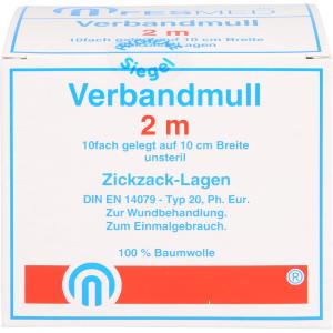 VERBANDMULL 2x1 m zickzack BW 20/100 unsteril