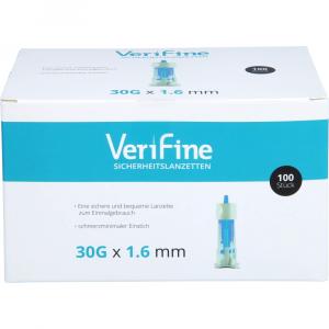 VERIFINE Sicherheitslanzetten 30 G 1,6 mm