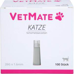VETMATE Sicherheitslanzetten 26 G 1,6 mm Katze