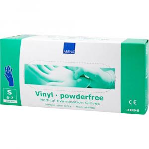VINYL Handschuhe puderfrei small blau
