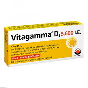 VITAGAMMA D3 5.600 I.E .Vitamin D3 NEM Tabletten