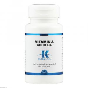 VITAMIN A 4000 I.U. KLEAN LABS Kapseln