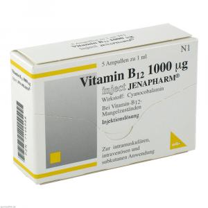 VITAMIN B12 1000 μg Inject Jenapharm Inj.-Lsg.Amp.