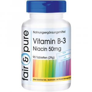VITAMIN B3 NIACIN 50 mg Tabletten