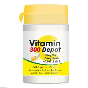 VITAMIN C 300 Depot+Zink+Histidin+D Kapseln