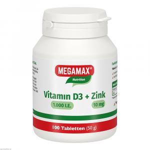 VITAMIN D3 1.000 I.E.+Zink 10 mg Tabletten