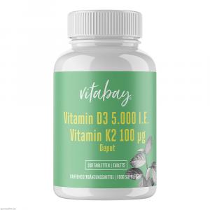 VITAMIN D3 DEPOT 5000 I.E.+Vitamin K2 7100 μg Tab.