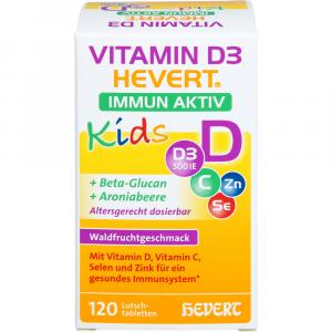 VITAMIN D3 HEVERT Immun Aktiv Kids Lutschtabletten