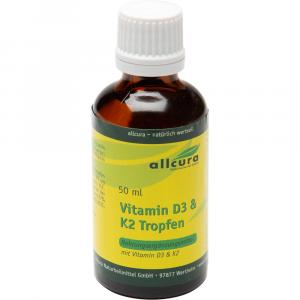 VITAMIN D3 & K2 Tropfen 1000 I.E./20 μg je Tropfen