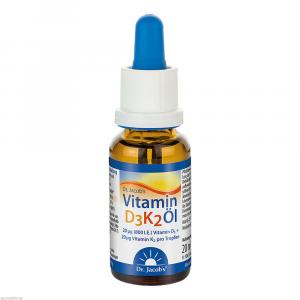 VITAMIN D3K2 Öl 800 I.E.+20 μg D3+K2 Dr.Jacob's