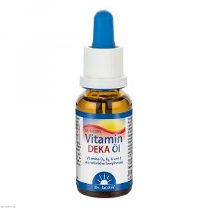 VITAMIN DEKA Öl D3+K2+A+E.Dr.Jacob's Tropf.z.Einn.