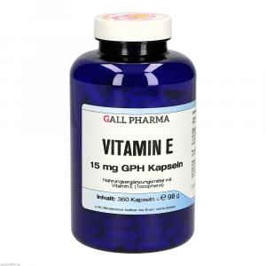 VITAMIN E 15 mg GPH Kapseln