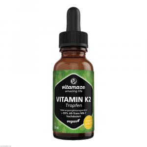 VITAMIN K2 MK7 Tropfen hochdosiert vegan