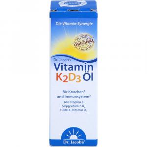 VITAMIN K2D3 Öl 1000 I.E.+50 μg D3+K2 Dr.Jacob's