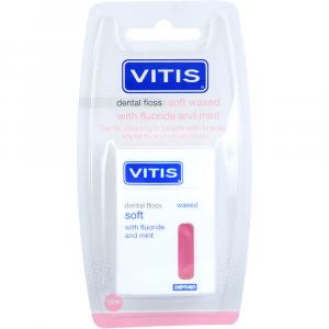 VITIS Zahnfloss gewachst mit Fluorid und Minze
