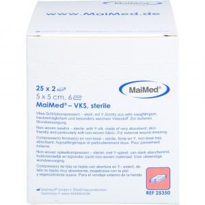 VLIES-SCHLITZKOMPRESSEN steril 5x5 cm 6fach