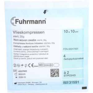 VLIESKOMPRESSEN steril 10x10 cm 4fach