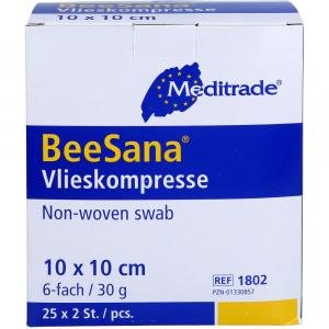 VLIESKOMPRESSEN steril 10x10 cm 6fach