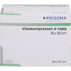 VLIESKOMPRESSEN steril 10x10 cm 6fach