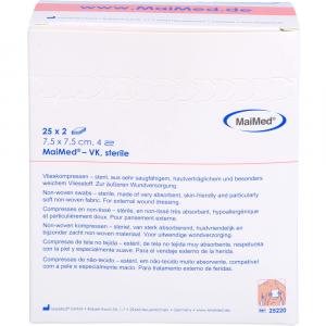 VLIESKOMPRESSEN steril 7,5x7,5 cm