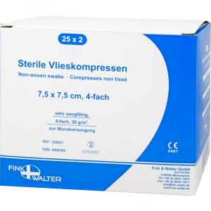 VLIESKOMPRESSEN steril 7,5x7,5 cm 4fach